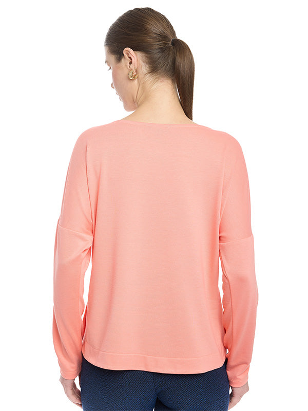 Blusa de Manga Larga con Broches de Presión en Costados