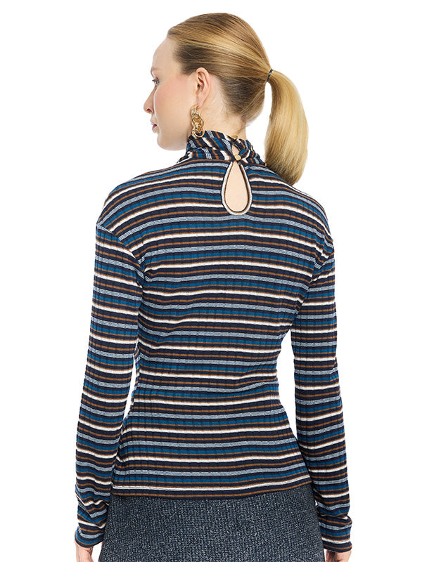 Blusa Envolvente con Escote en Gota y Cuello para Anudar