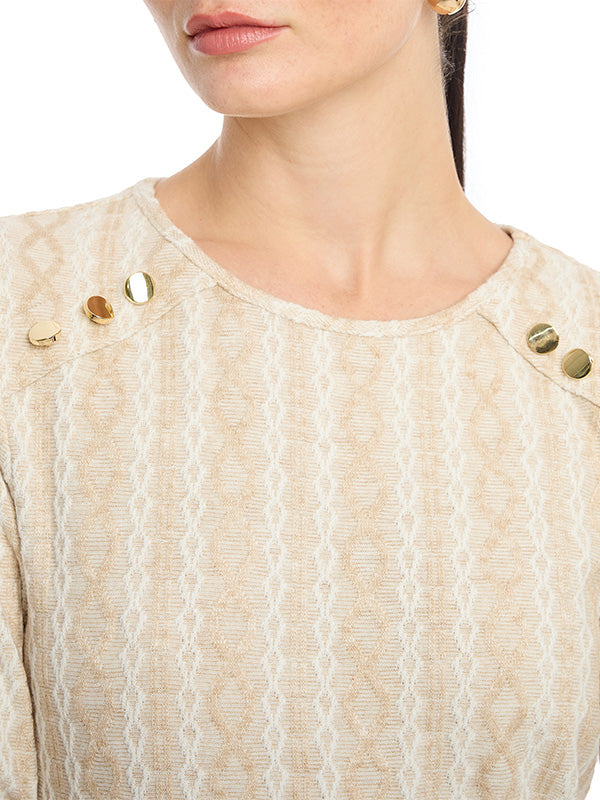 Blusa Corte en Hombro con Diseño