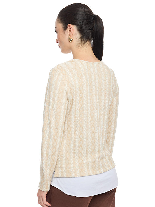 Blusa Corte en Hombro con Diseño