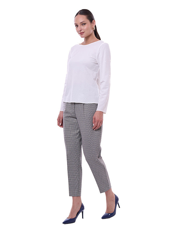 Blusa de Lentejuelas para Dama Manga Larga con Hamaca en Espalda