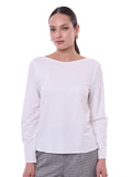 Blusa de Lentejuelas para Dama Manga Larga con Hamaca en Espalda