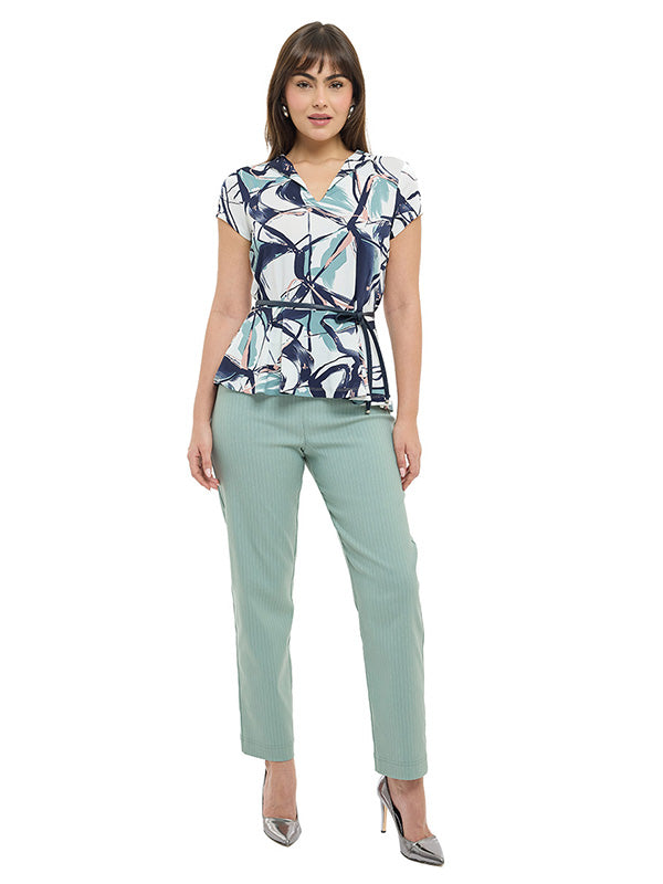 Blusa de Jersey Estampado Multiformas