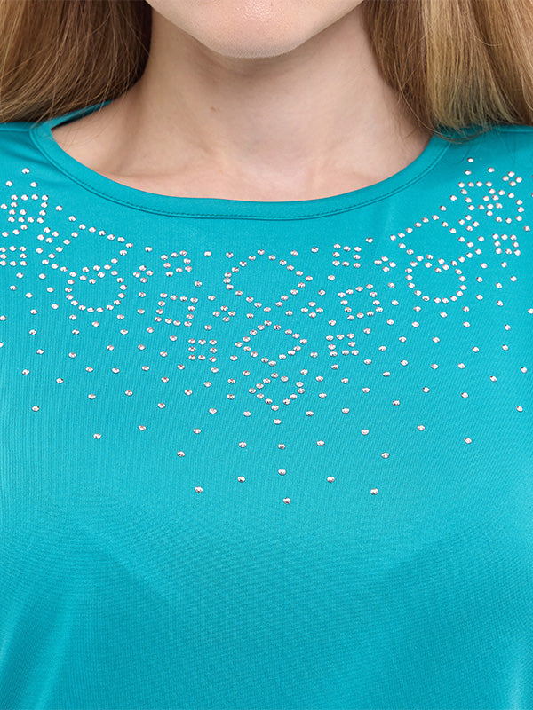 Blusa de jersey lisa