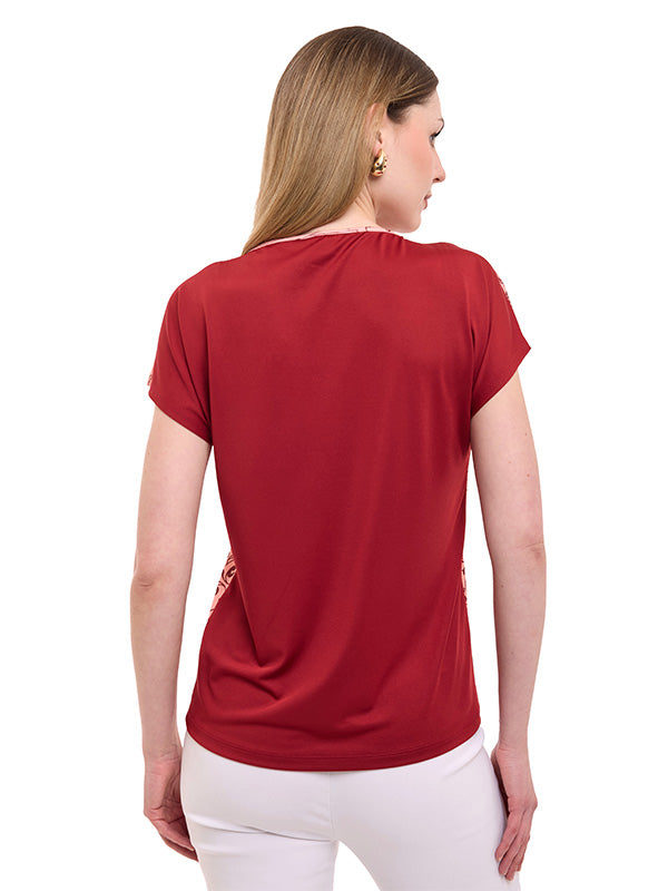 Blusa de Jersey Estampado Damasco