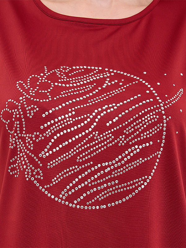 Blusa de Jersey Lisa con Aplicación