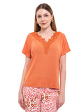 Blusa de Jersey Lisa con Aplicación