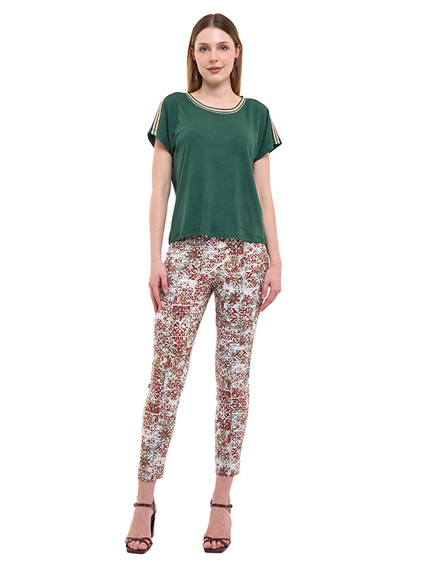 Blusa de Jersey Lisa con Aplicación