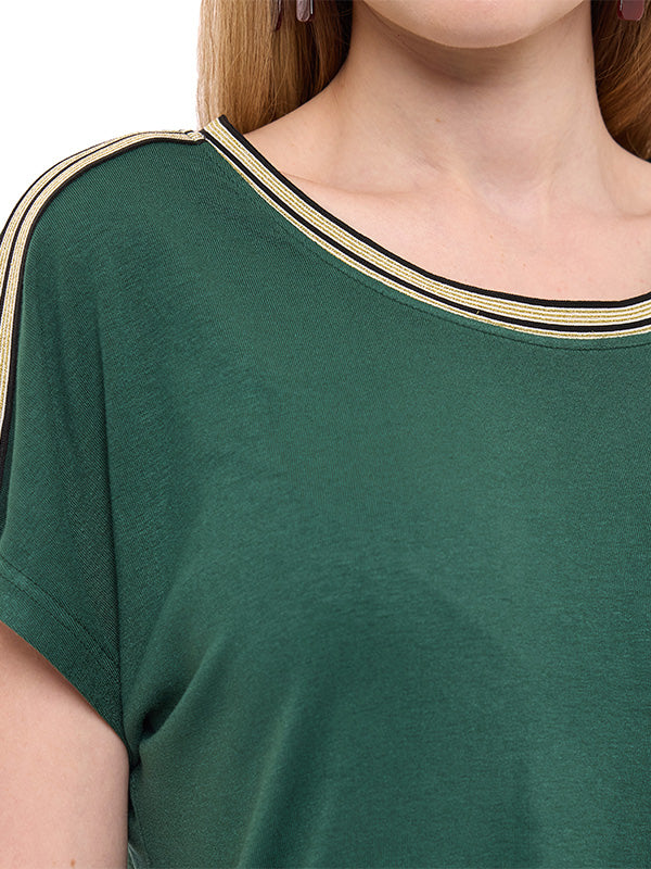 Blusa de Jersey Lisa con Aplicación