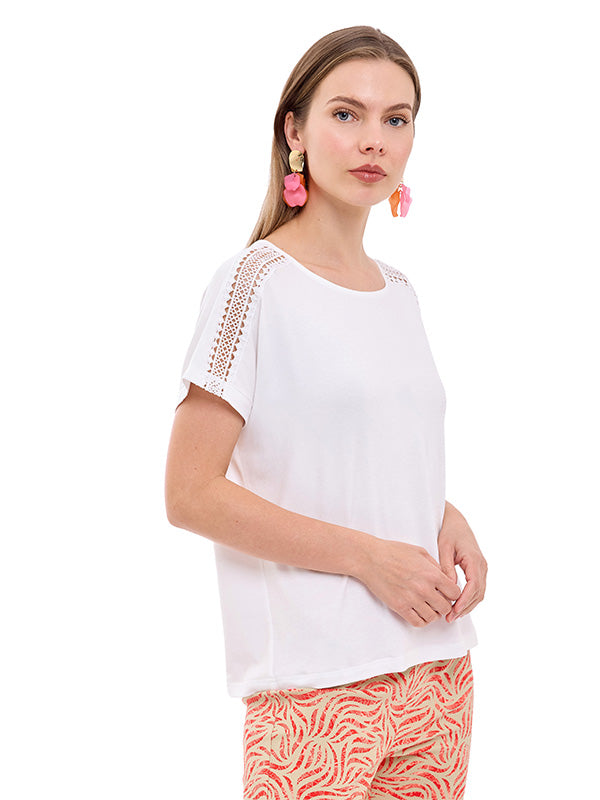 Blusa de Jersey Lisa con Aplicación
