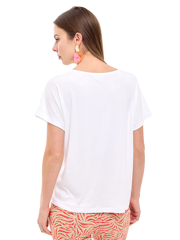 Blusa de Jersey Lisa con Aplicación
