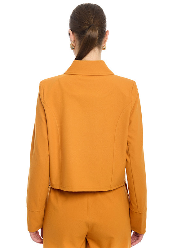 Shacket Cropped con Bolsas de Parche