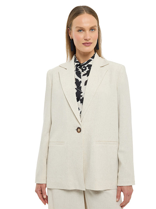 Saco Largo Oversize con Botones en Manga