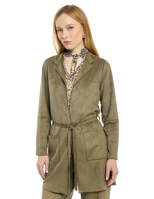 Saco Tipo Suede Liso