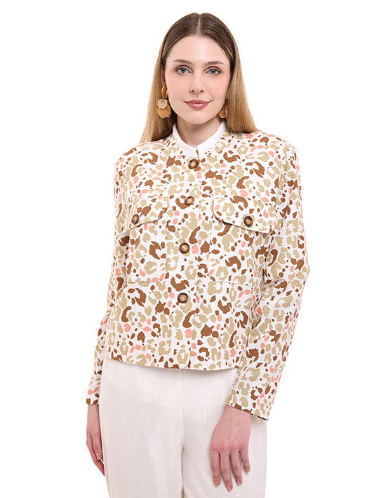 Saco de Lino Animal Print