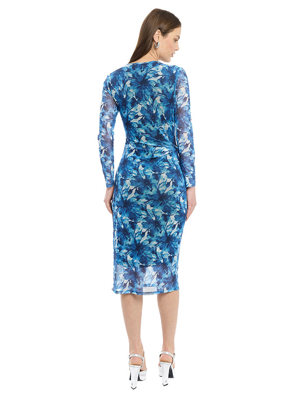 Vestido Mesh Floral con Forro